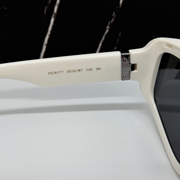 NEW DOLCE&GABBANA DG6177 3312/87 SUNGLASSES SHIELD WHITE DG6177 331287 UNISEX main image 11
